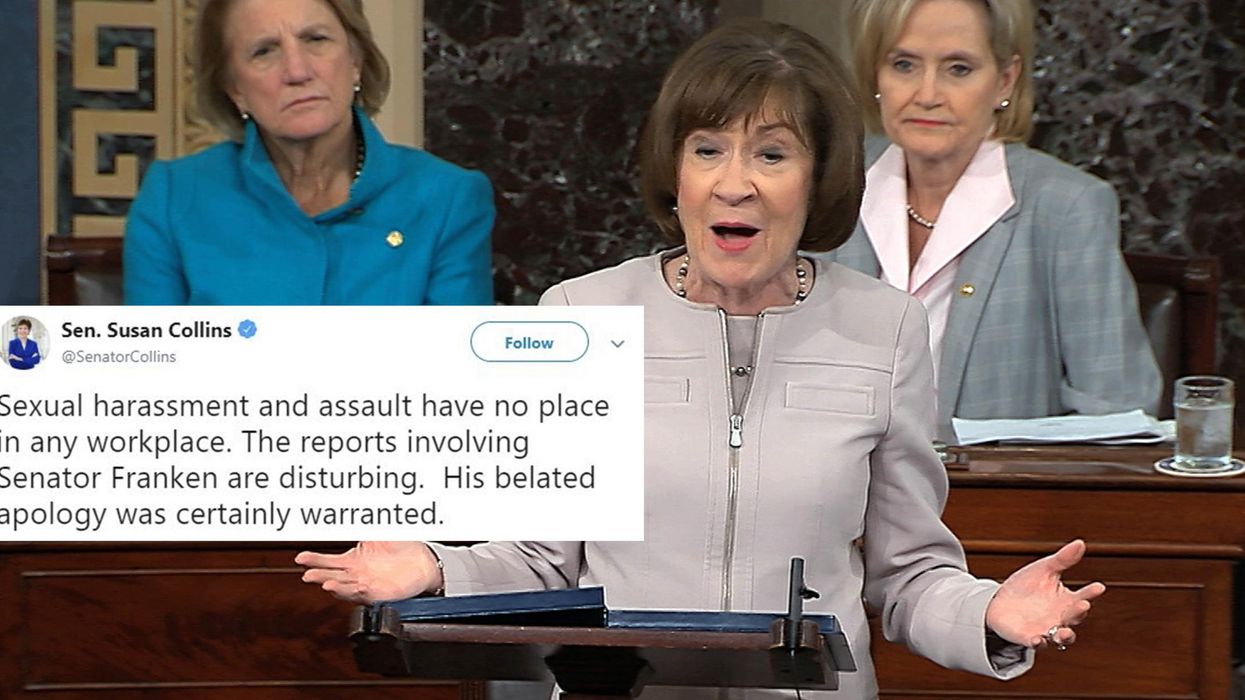 Brett Kavanaugh: Susan Collins branded a 'hypocrite' after an old tweet about sexual assault resurfaces