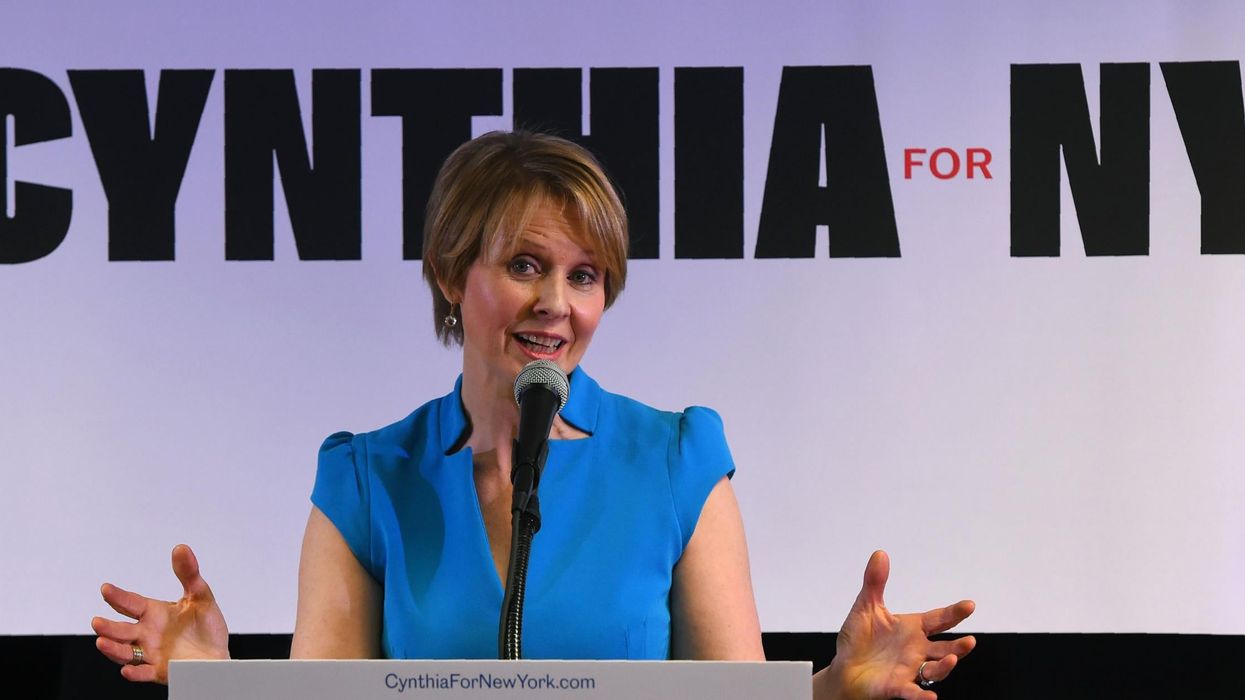 Cynthia Nixon is using an old homophobic slogan with a difference for her election campaign