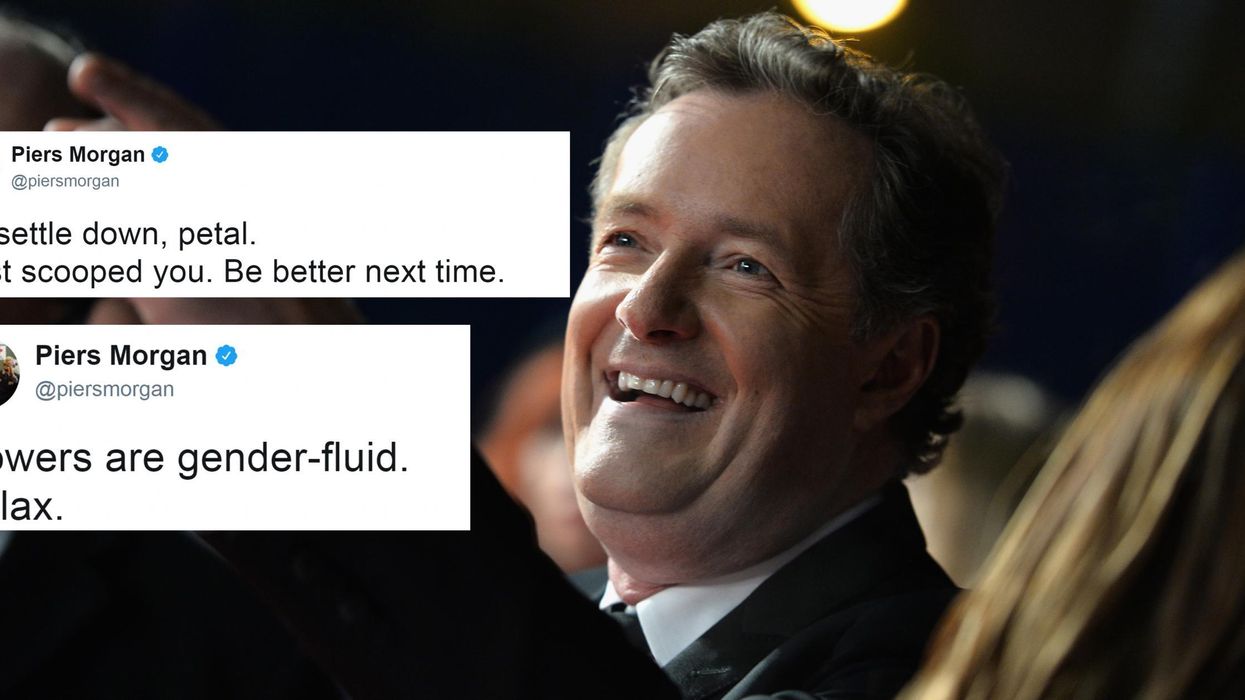 Piers Morgan slams the BBC for sexism - then trolls a female reporter and calls her 'petal'