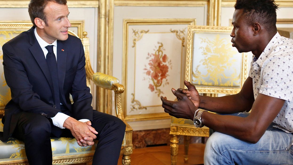 This cartoon sums up the disturbing difference between how the Paris 'Spider-Man' and other immigrants are treated