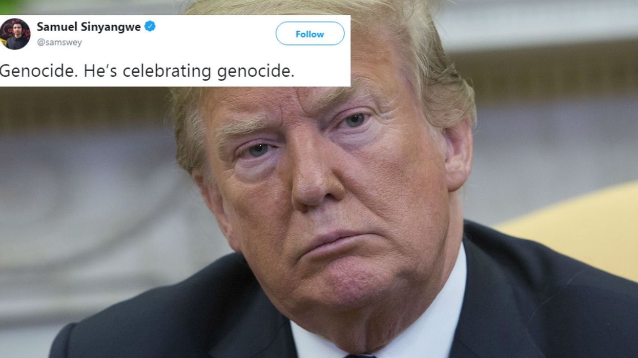 People have noticed something worrying about Trump's 'tamed a continent' speech