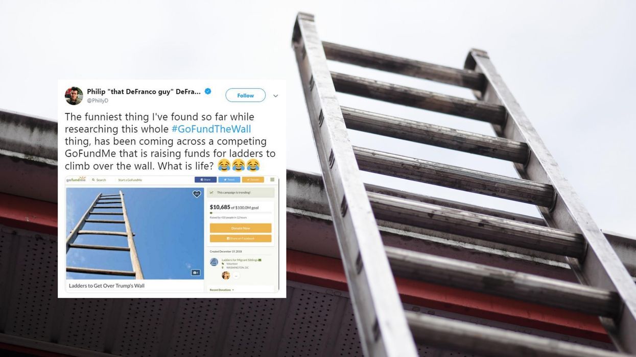 This GoFundMe page is raising money to buy ‘ladders’ to get over Trump’s border wall
