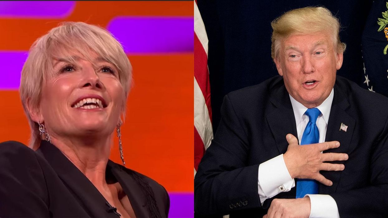 Emma Thompson wonders if she should have gone out with Donald Trump after all