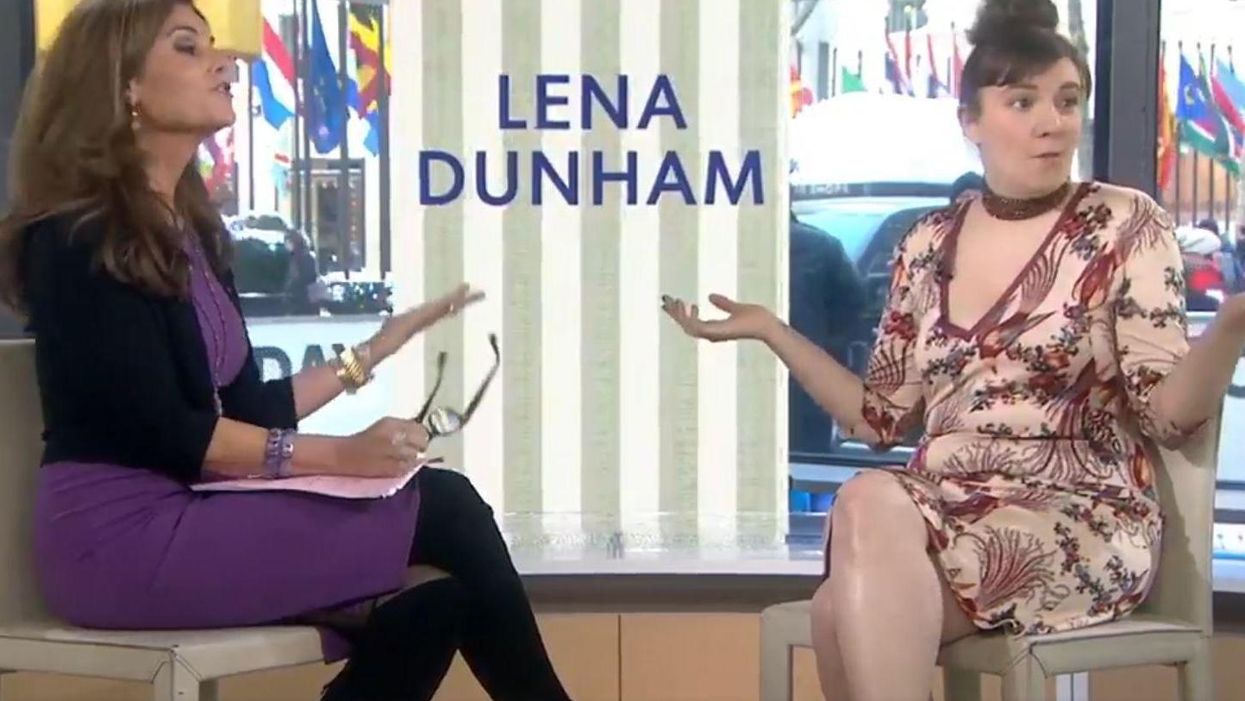 Lena Denham said 'penis' live on TV and the presenter just couldn't handle it