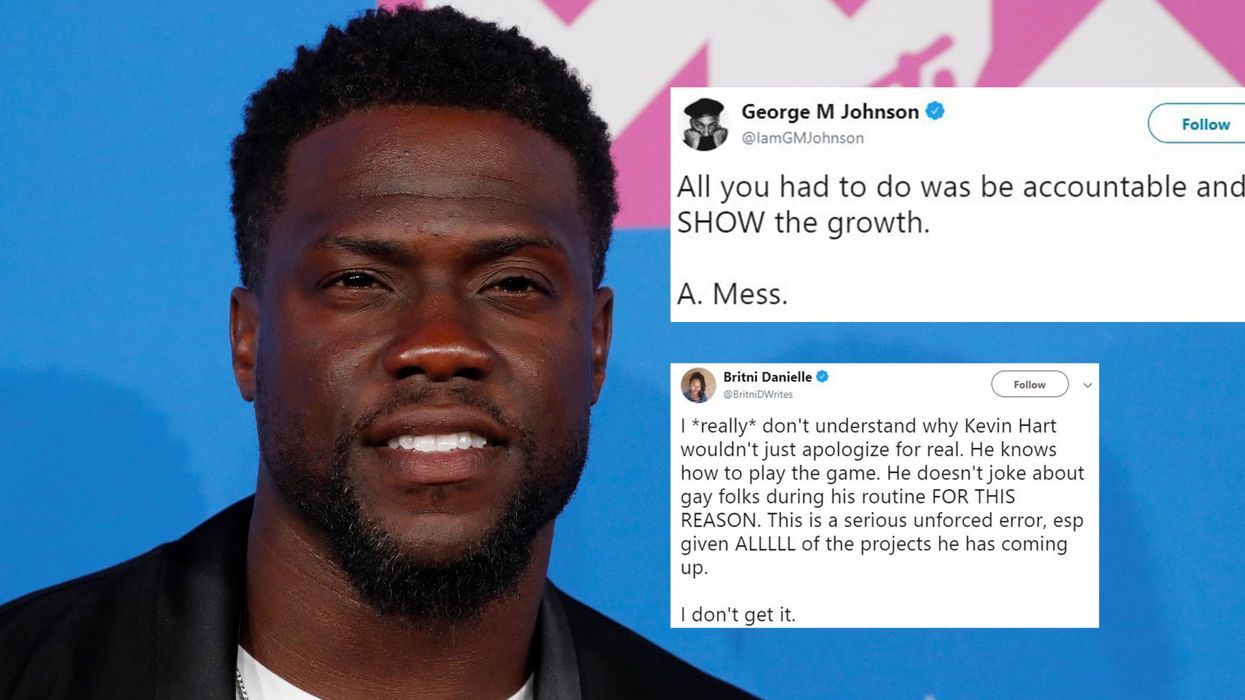 Kevin Hart refused to apologise for his homophobic tweets and people aren't impressed