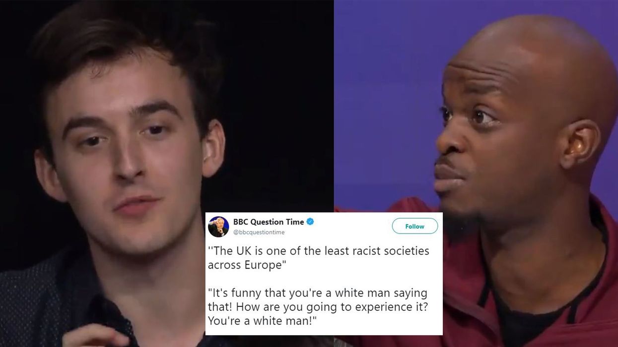 Question Time: White man taken down for saying the 'UK is one least racist societies across Europe'