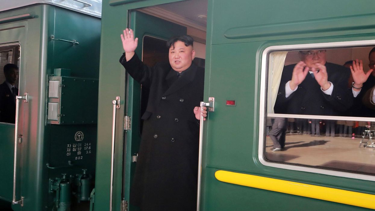 Kim Jong-un leaves North Korea to meet Trump in Vietnam in a green train equipped with pink chairs and big-screen TVs