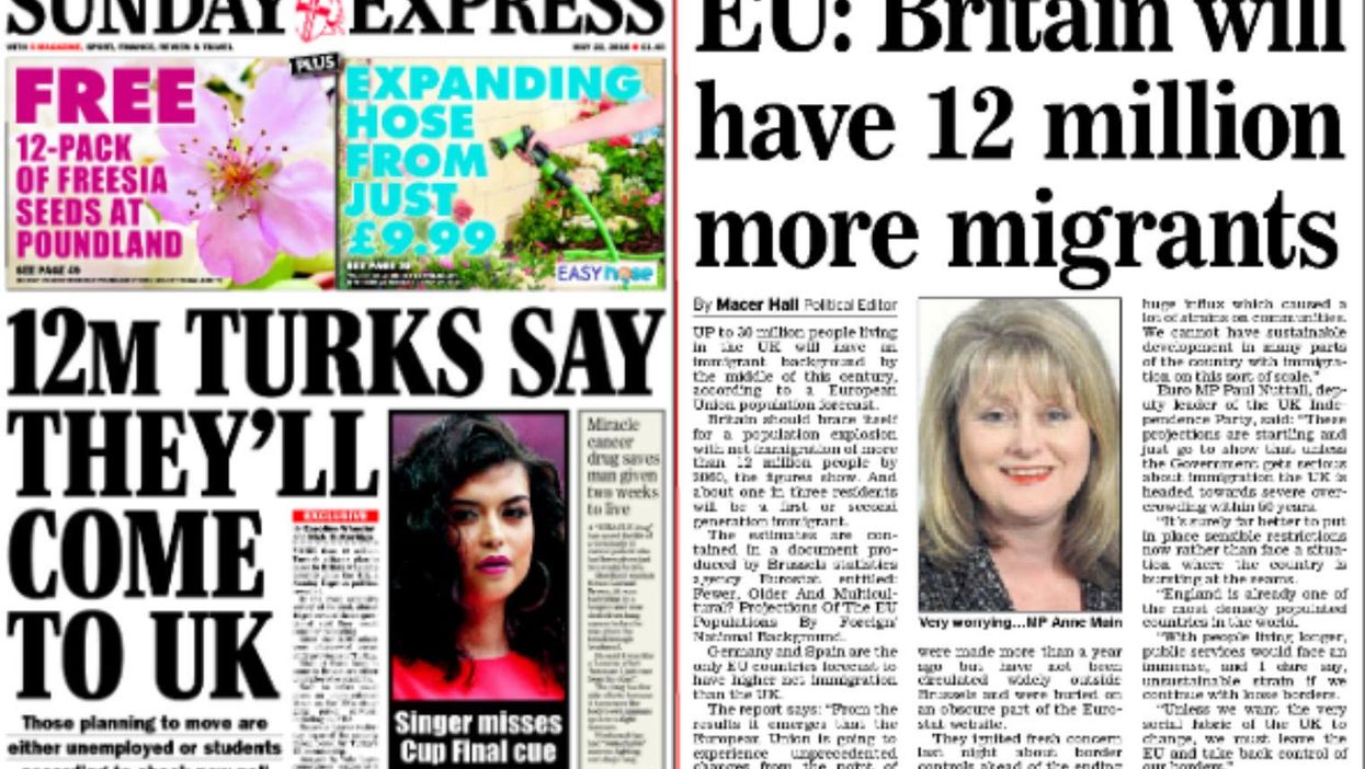 Right wing headlines about Turkish immigration look suspiciously like right wing headlines about Romanian immigration