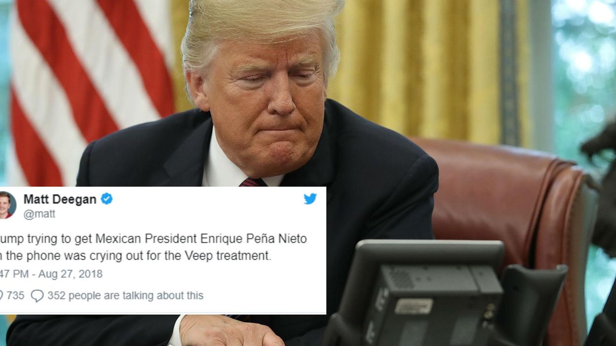 Trump fails to get Mexican president on an Oval Office conference call, and it's become a hilarious meme