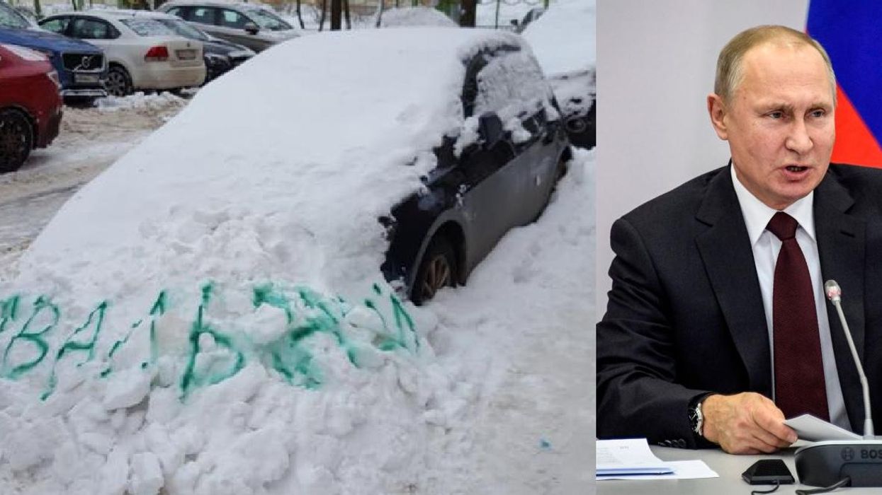 This is the only way people in Moscow can get snow cleared from their streets