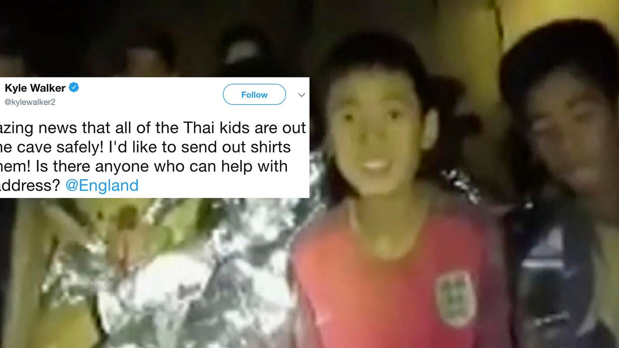 Kyle Walker offers to send England World Cup shirts to rescued Thai footballers