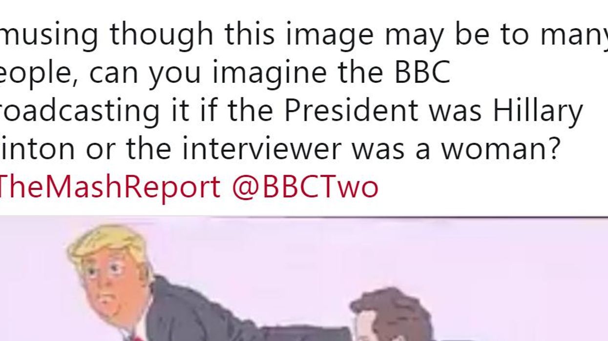 Piers Morgan shares disturbing cartoon of him pleasuring Trump, makes it go viral
