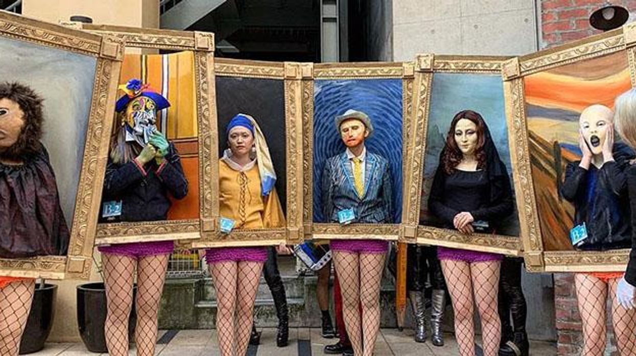These students won Halloween by bringing the world's most famous paintings to life