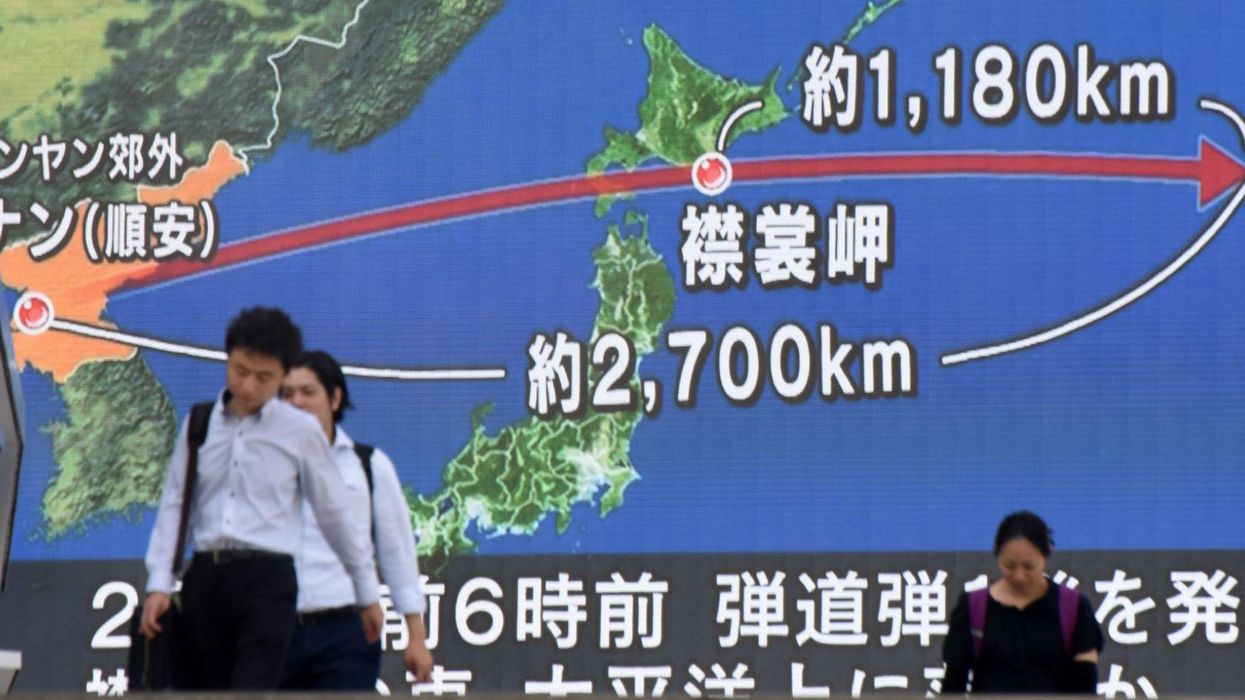 What happens in Japan when a North Korean missile flies overhead