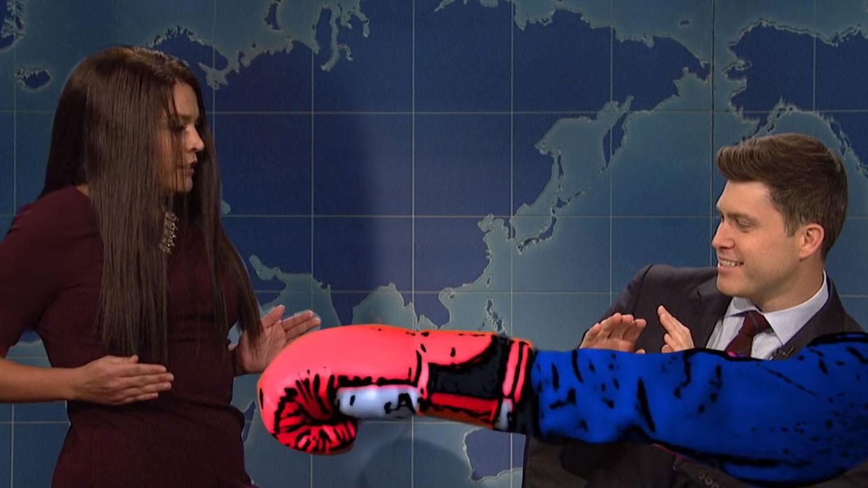 SNL re-enacted the incident between Jim Acosta and a White House intern - and it's brutal