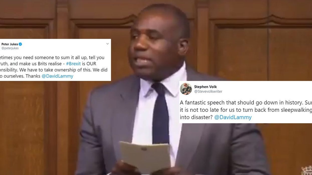 David Lammy calls Brexit 'a con, a trick, a swindle' in passionate Commons speech