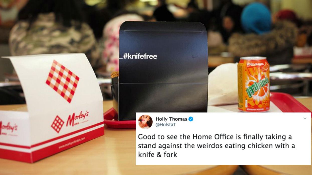 The government is using chicken boxes to combat knife crime and it backfired badly