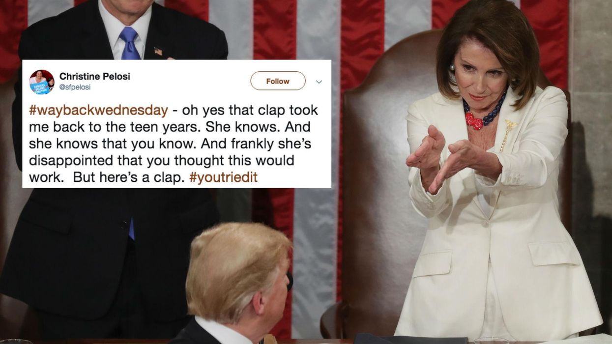 Nancy Pelosi's daughter responds to sarcastic clap-back at Trump during State of the Union