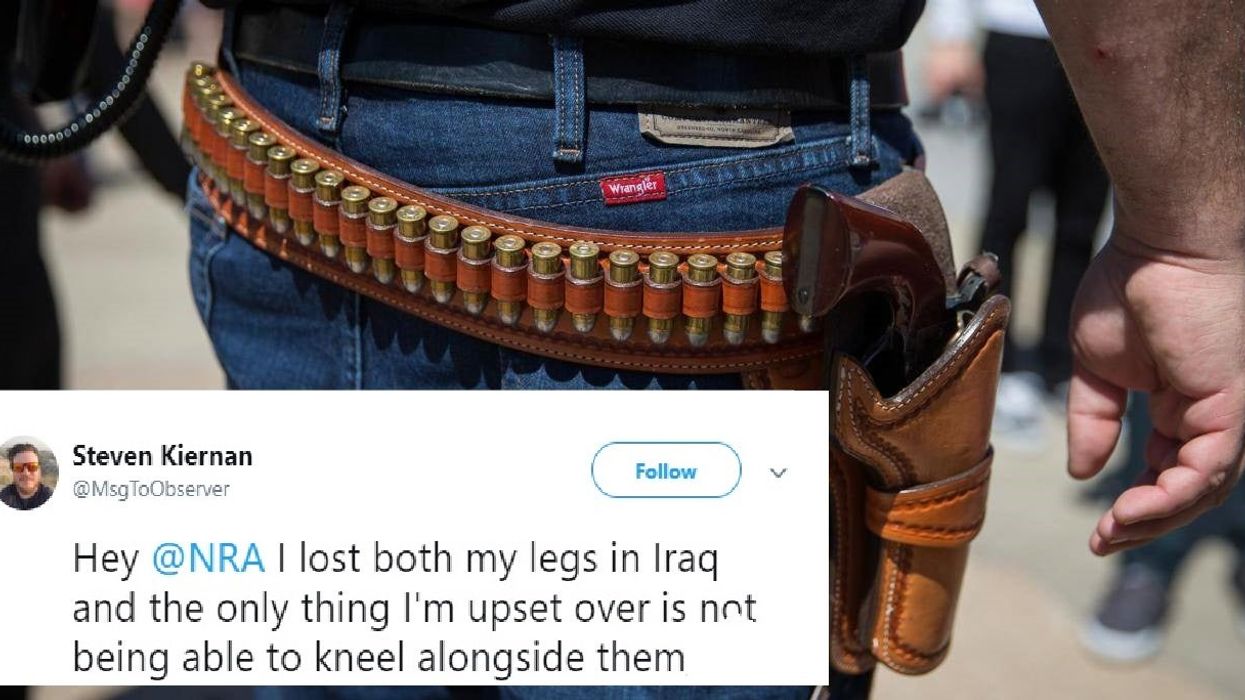 Army veteran has perfect response to NRA shaming people for kneeling during national anthem