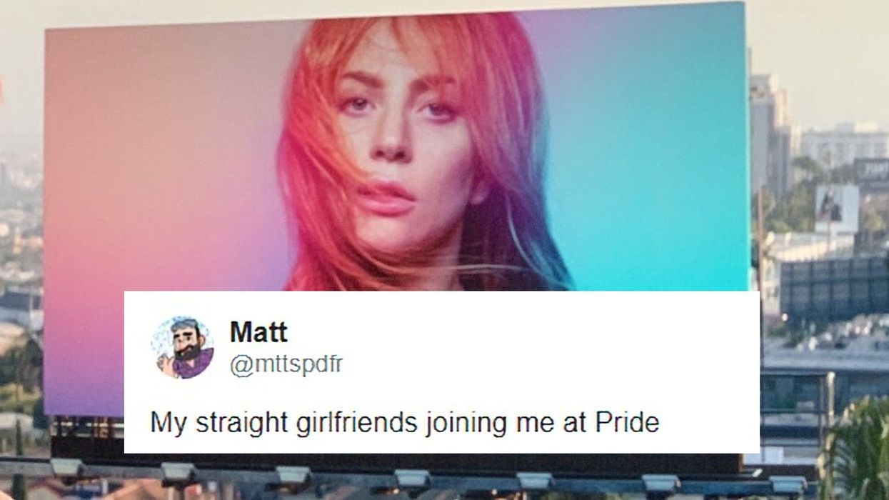 This A Star is Born billboard has inspired an amazing LGBT+ meme