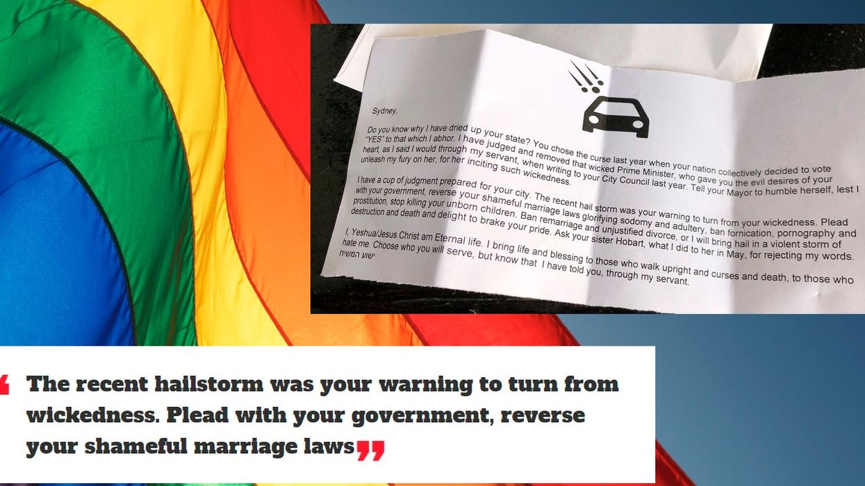 Homophobic letter from ‘Jesus’ found in Sydney suburbs