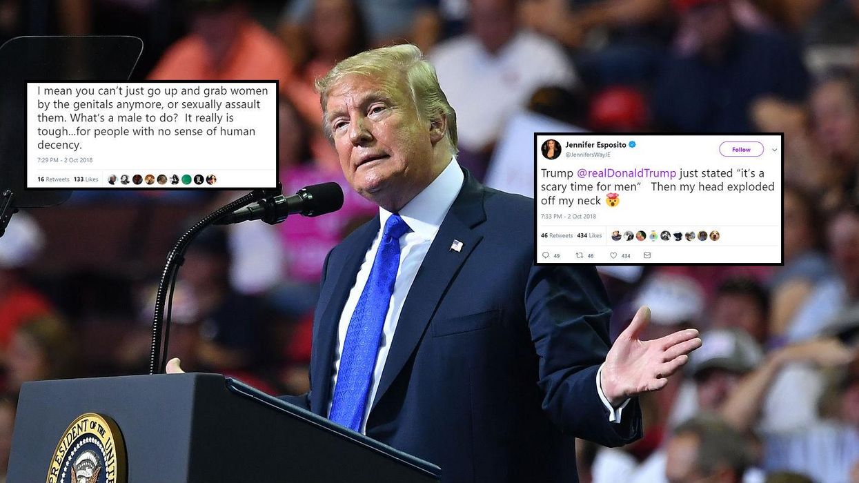 Trump says it's 'a very scary time for young men in America' and everyone is making the same point