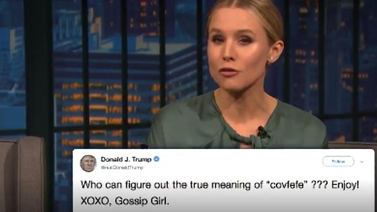 Kristen Bell read out Trump's tweets as Gossip Girl and it was iconic