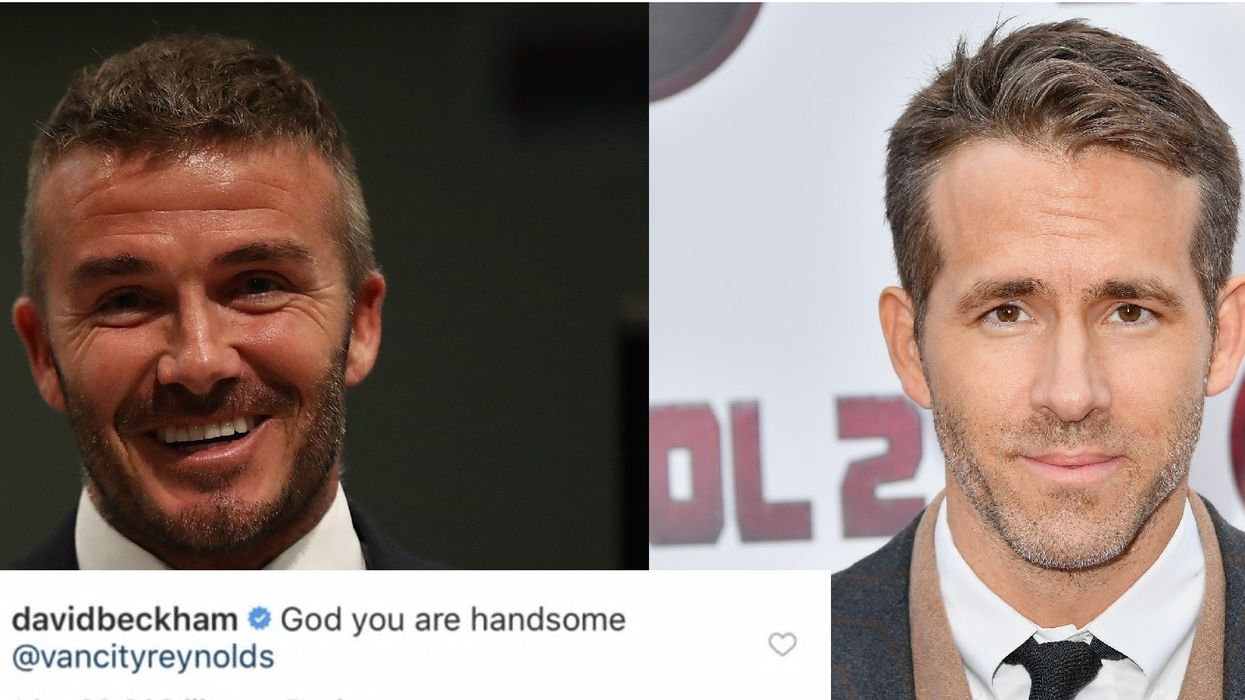 Ryan Reynolds and David Beckham are flirting on Instagram and people can't cope
