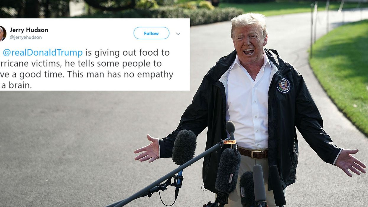 Hurricane Florence: Donald Trump tells survives of deadly storm to 'have a good time'