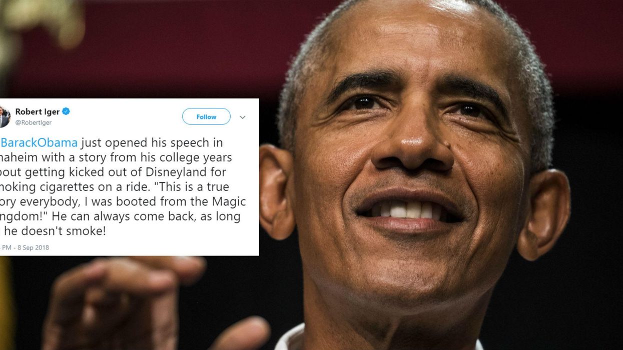 Barack Obama reveals he once got kicked out of Disneyland for smoking