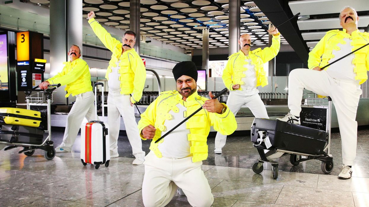 Heathrow staff pay tribute to Freddie Mercury on his birthday and it's epic