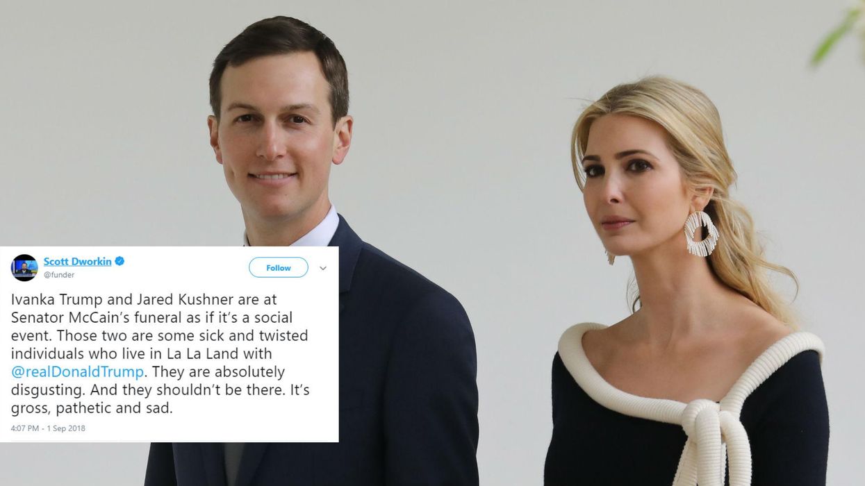 John McCain funeral: The internet is outraged that Ivanka Trump and Jared Kushner attended service