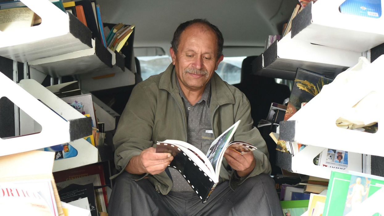 Discarded books carry the strength of words