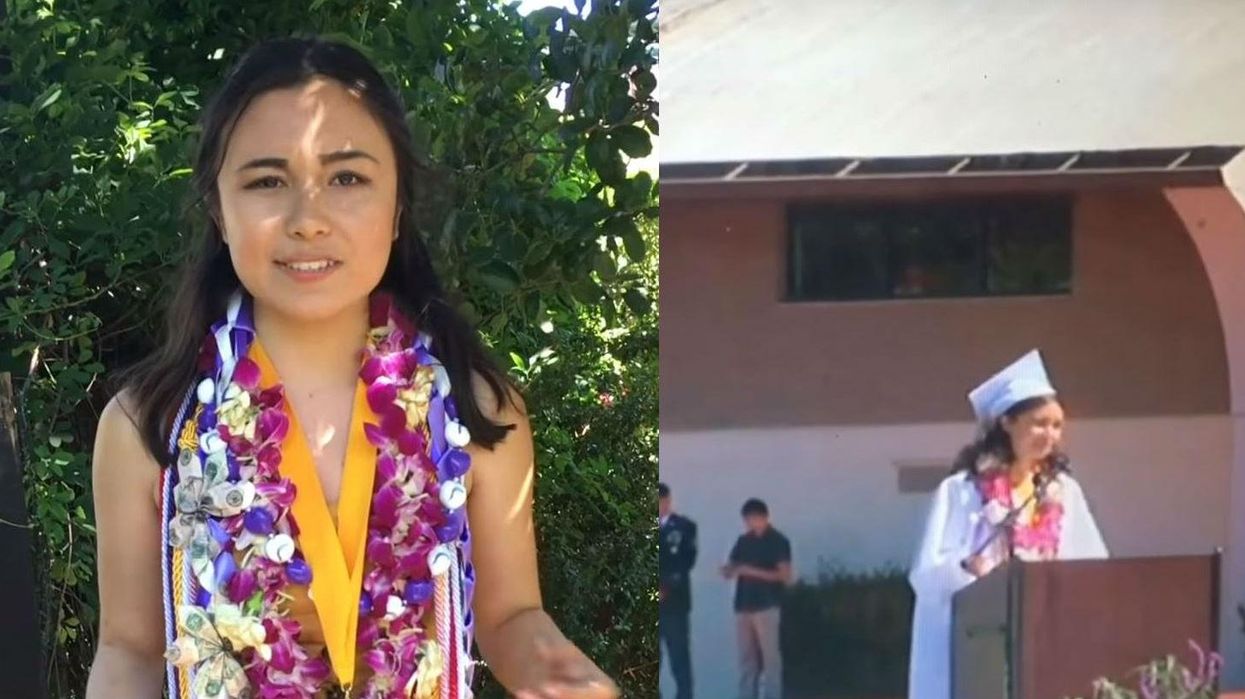 The moment a student’s mic gets shut off when she tries to talk about sexual assault during her graduation speech