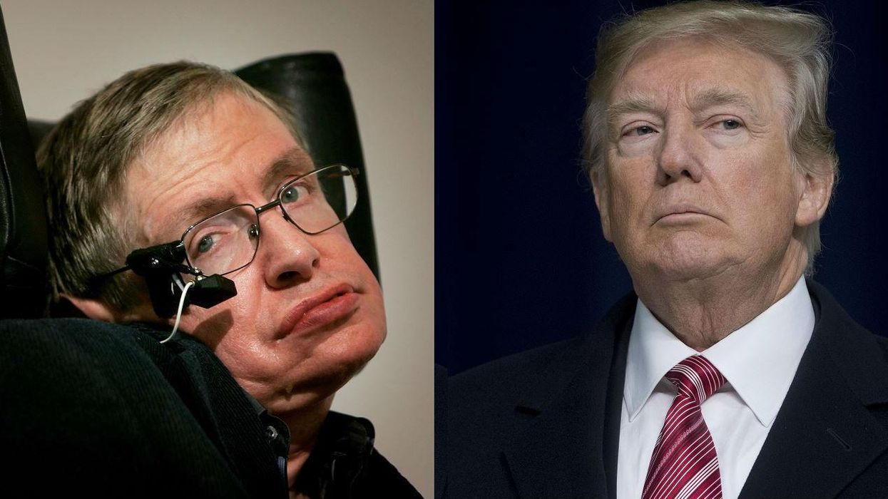 Stephen Hawking once gave us a chilling warning about Donald Trump