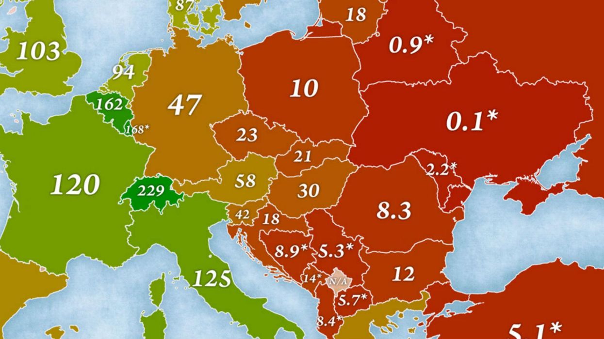 The wealthiest countries in Europe, mapped
