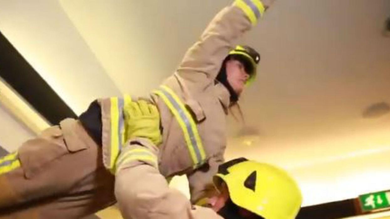 These firefighters did an amazing Dirty Dancing spoof