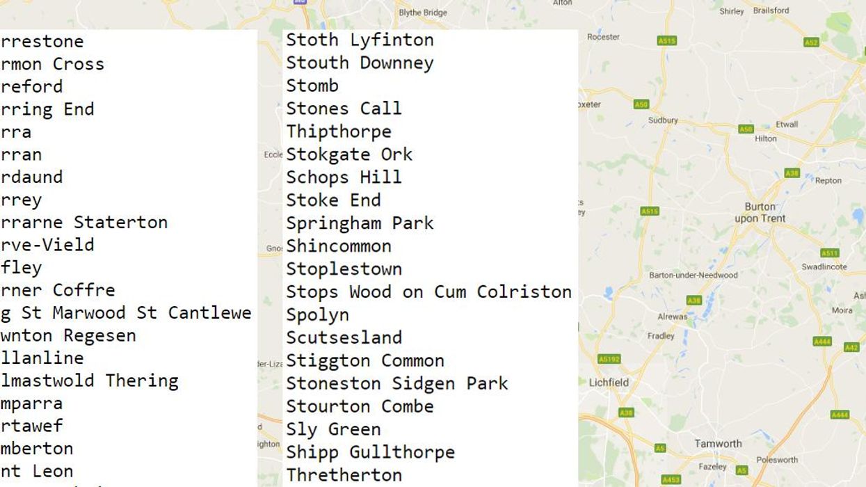 This man trained an artificial intelligence to generate the most British sounding place names