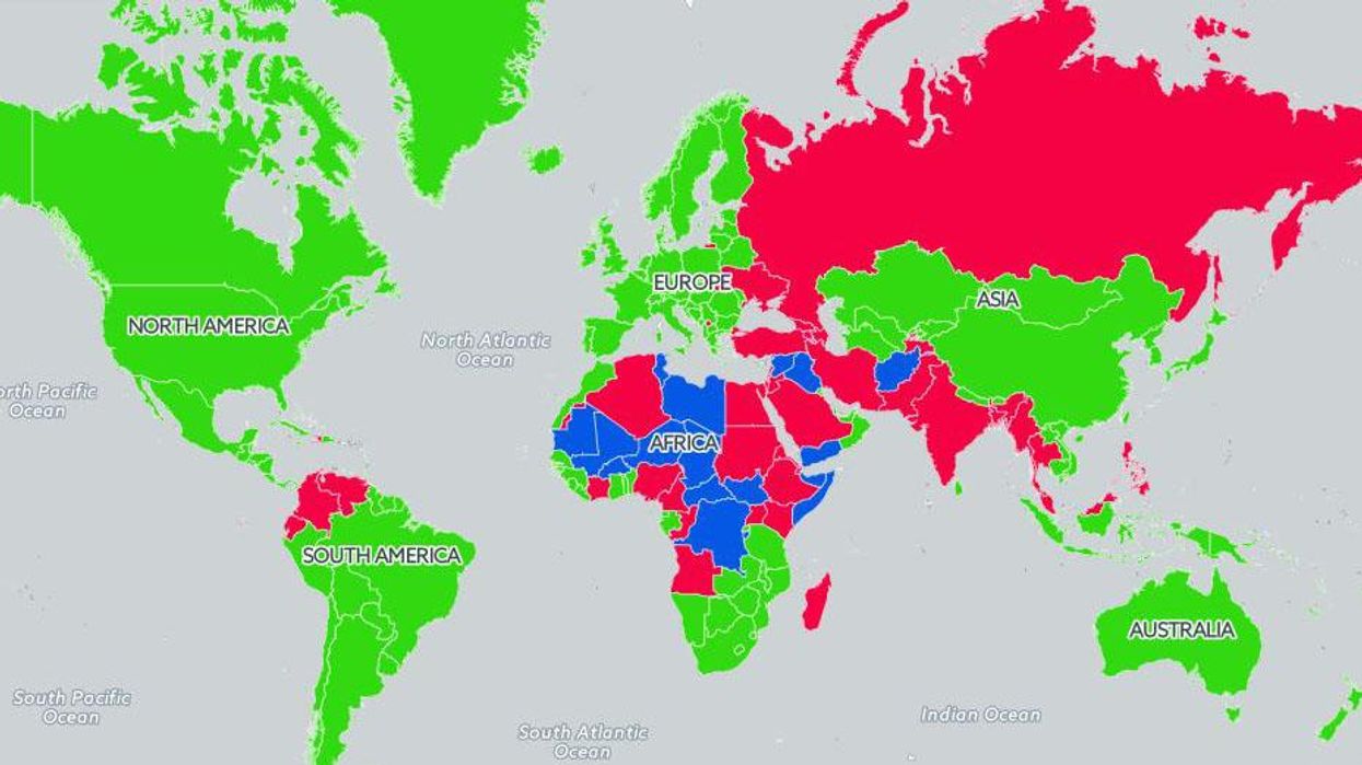 The 59 most dangerous countries in the world for British tourists