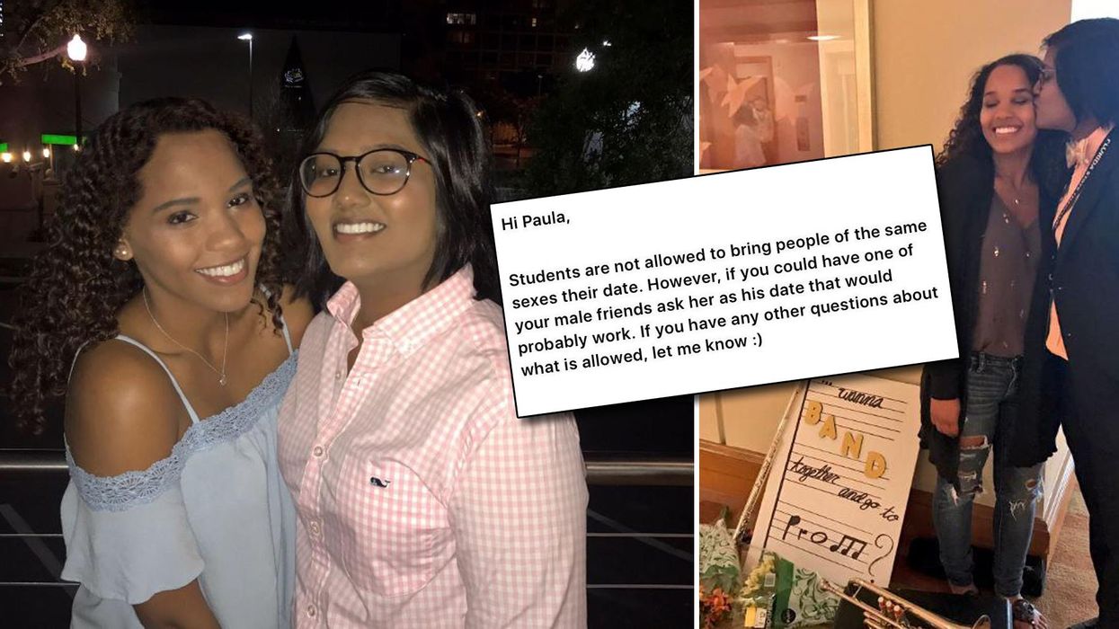 A teenage girl was told she can't bring her girlfriend to prom and the internet is furious