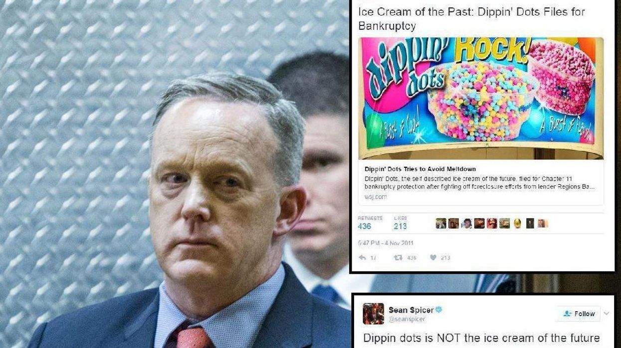 Sean Spicer's weird ice cream rants have been unearthed on Twitter