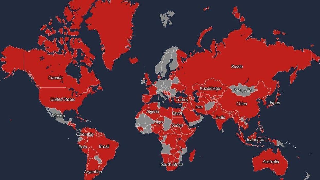 All the disputed territories in the world, in one map