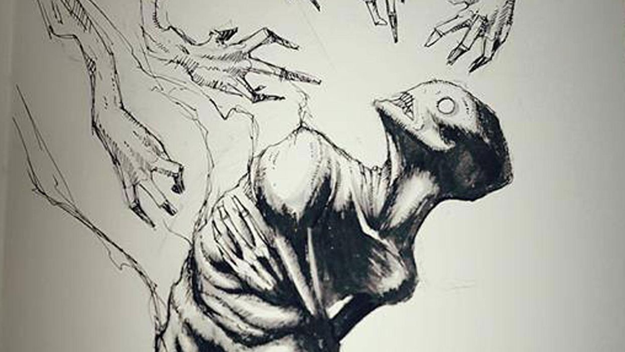 This artist has created illustrations of mental illnesses for #Inktober