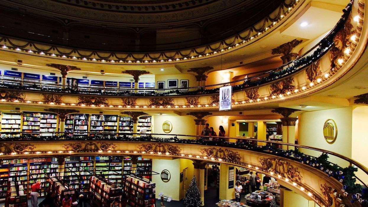 This amazing bookshop used to be a theatre
