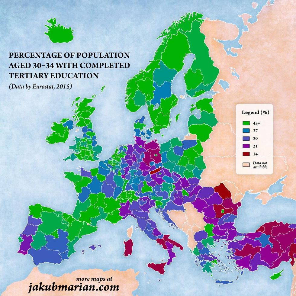 this-map-shows-the-most-educated-places-in-europe-indy100-indy100