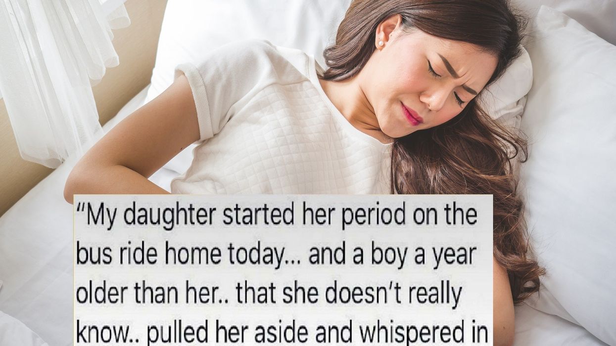 Teenage boy praised for helping female classmate with a period emergency