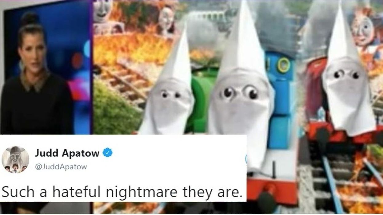 The NRA put 'Thomas the Tank Engine' in white KKK hood to protest new diverse cast