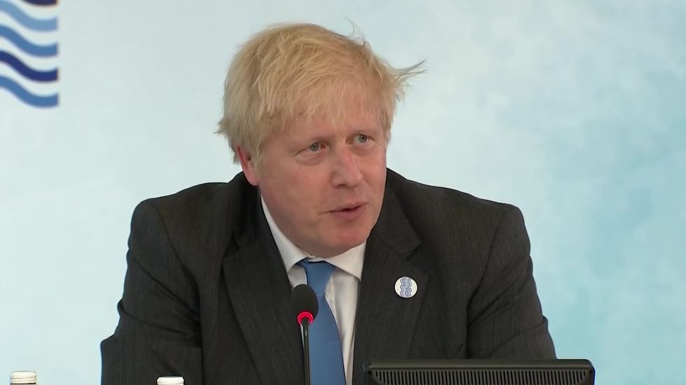 Boris Johnson says post-Covid world needs to be ‘more feminine’ in opening G7 speech