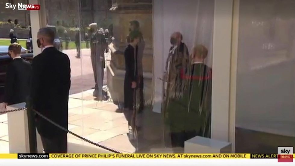 Duchess of Cambridge arrives in Windsor ahead of Prince Philip's funeral