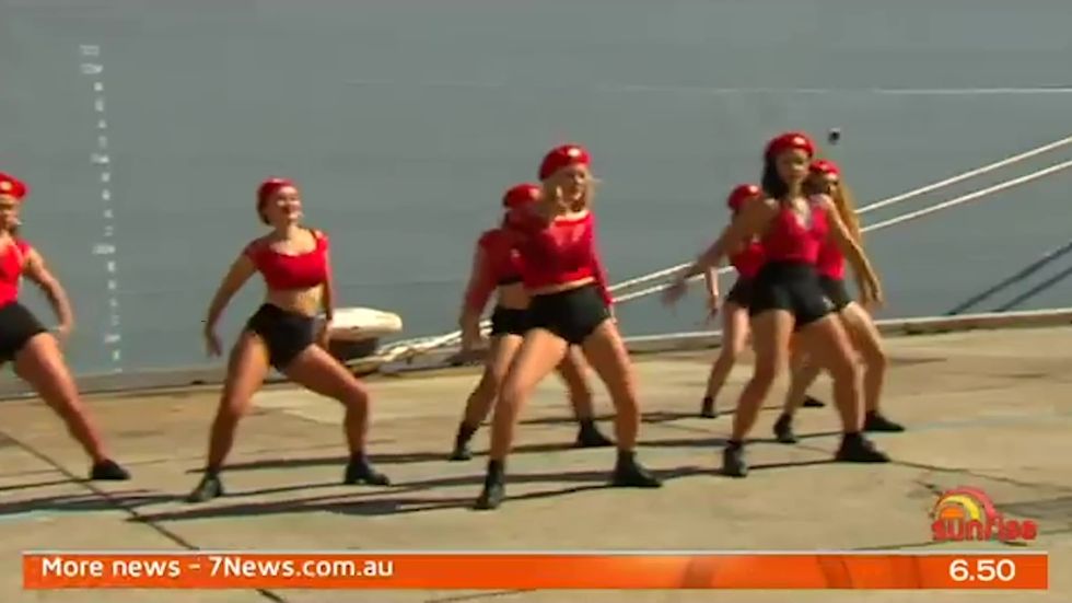 Australian Navy criticised over twerking dancers at ship launch